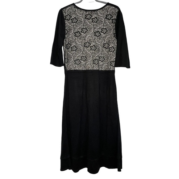Betsey Johnson Lace Dark Academia Midi Dress size L - Picture 4 of 4
